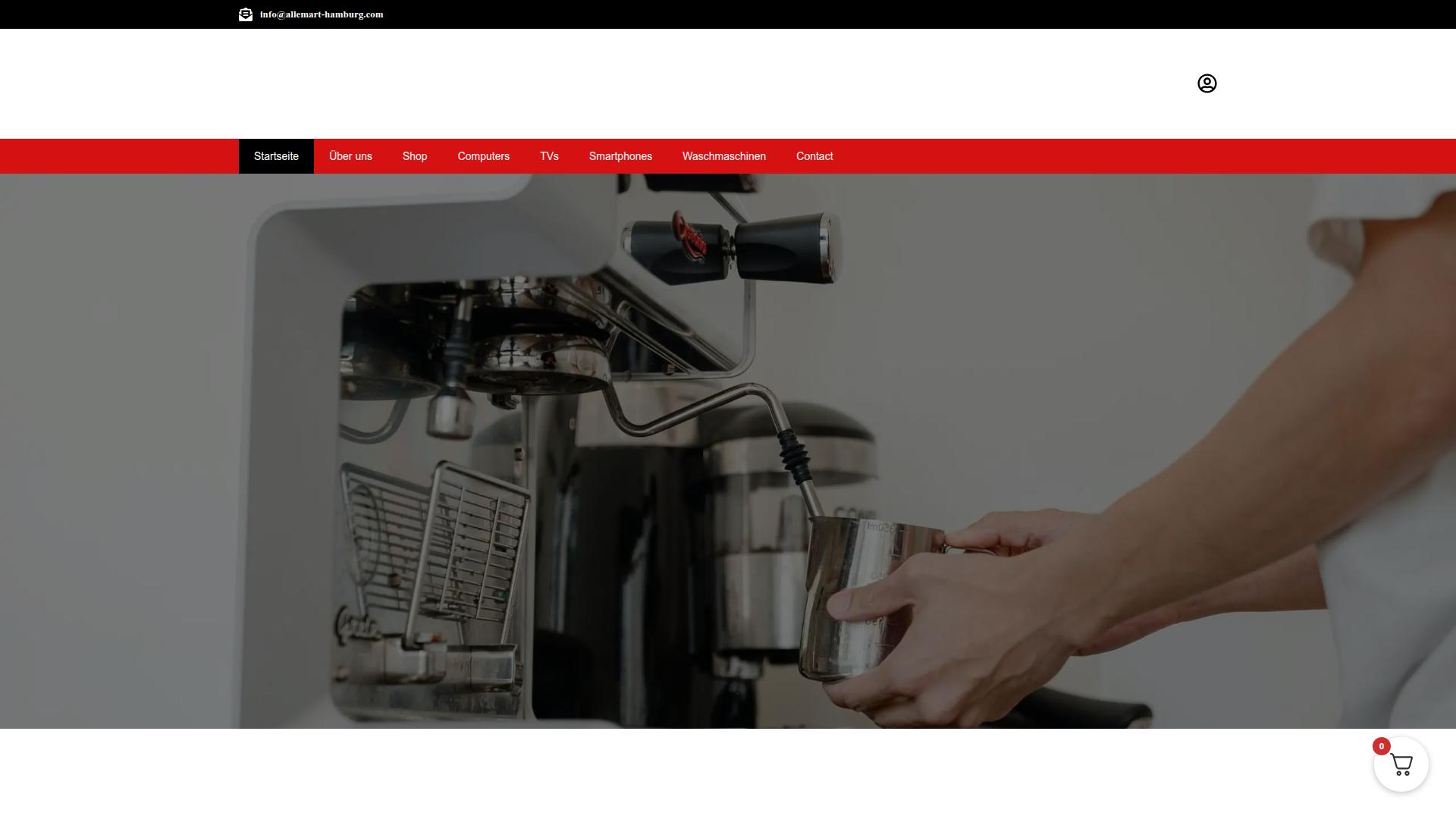 Screenshot allemart-hamburg.com