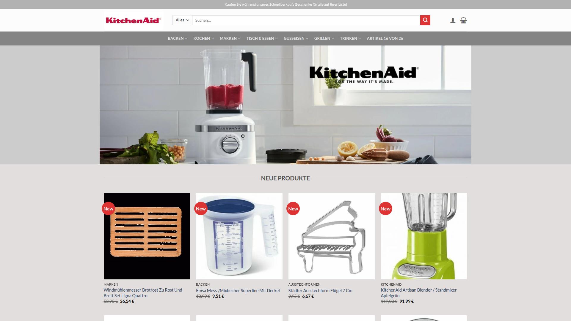 Screenshot backen-shop.com