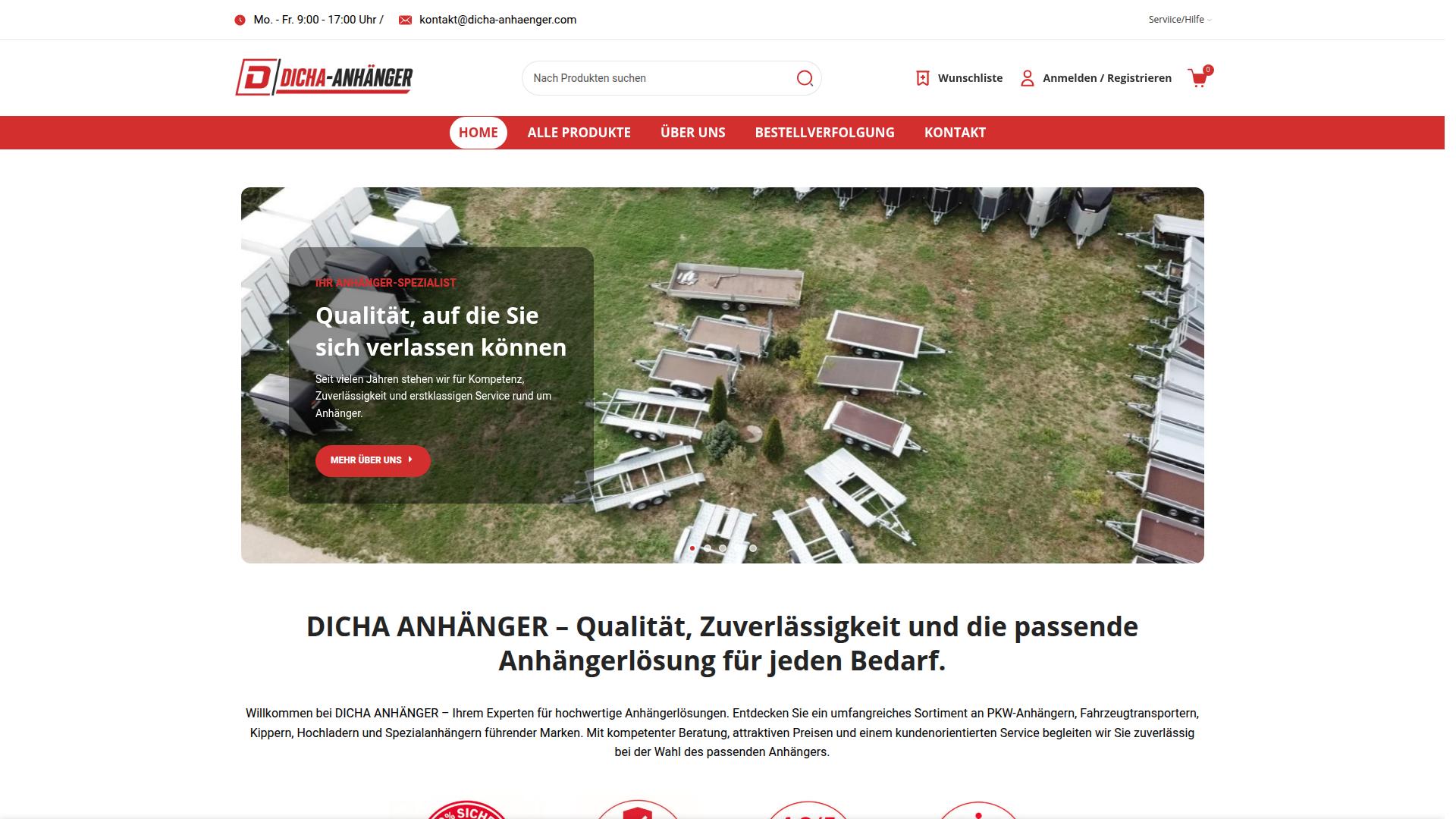 Screenshot dicha-anhaenger.com
