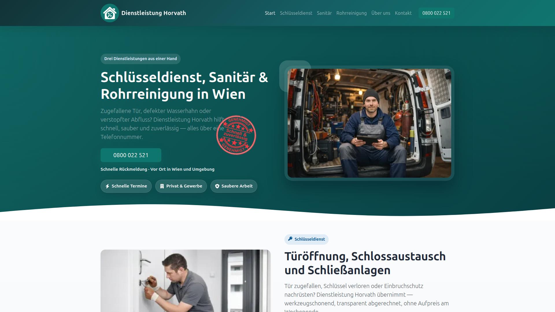 Screenshot dienstleistung-horvath.com