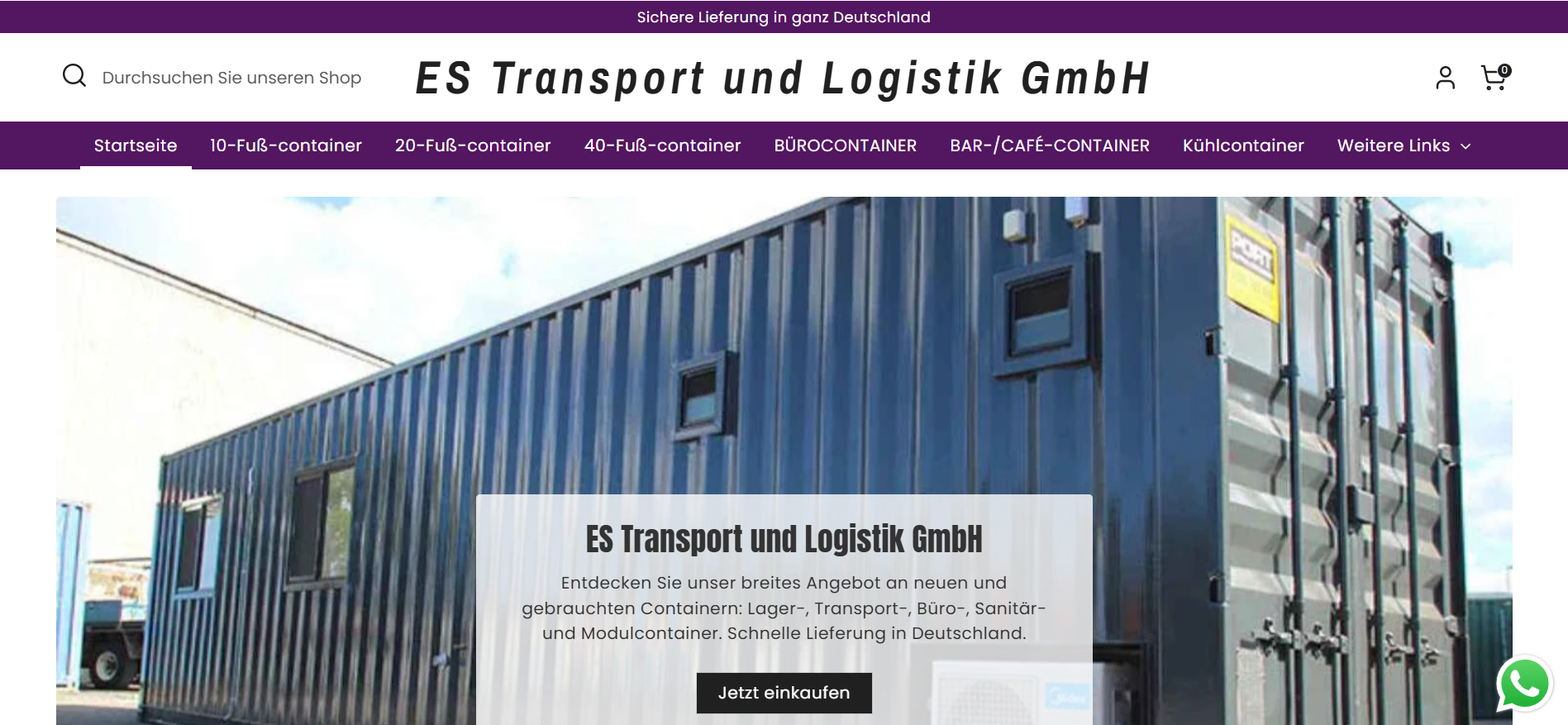 Screenshot estransportundlogistik-gmbh.de