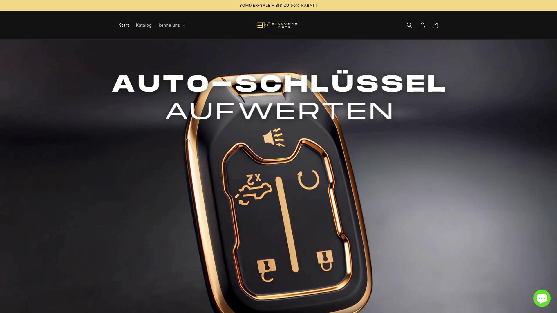 Screenshot exclusive-keys.de