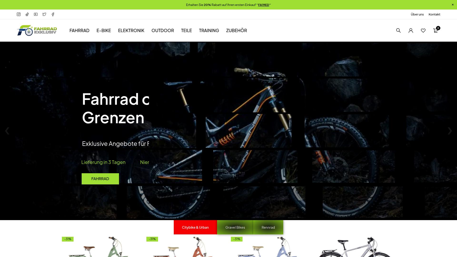 Screenshot fahrradexklusiv.de