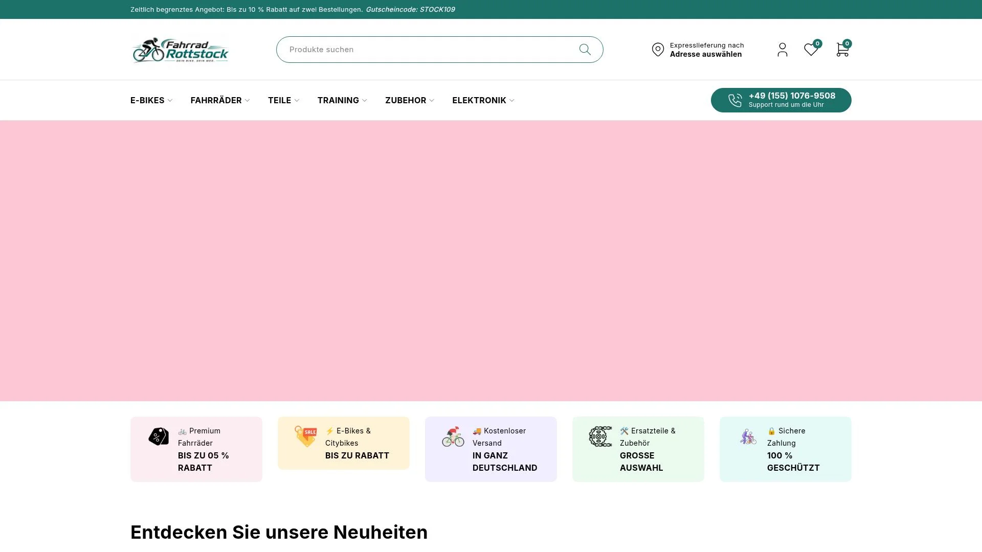 Screenshot fahrradrottstock.de