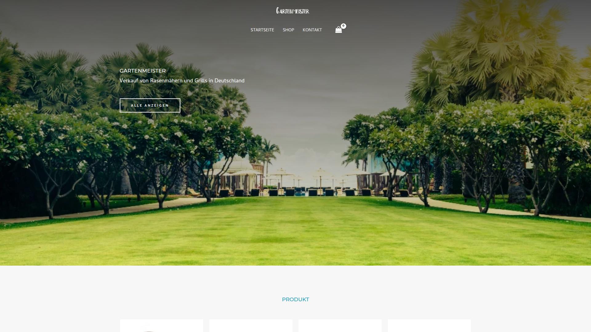Screenshot gartenmeistede.com