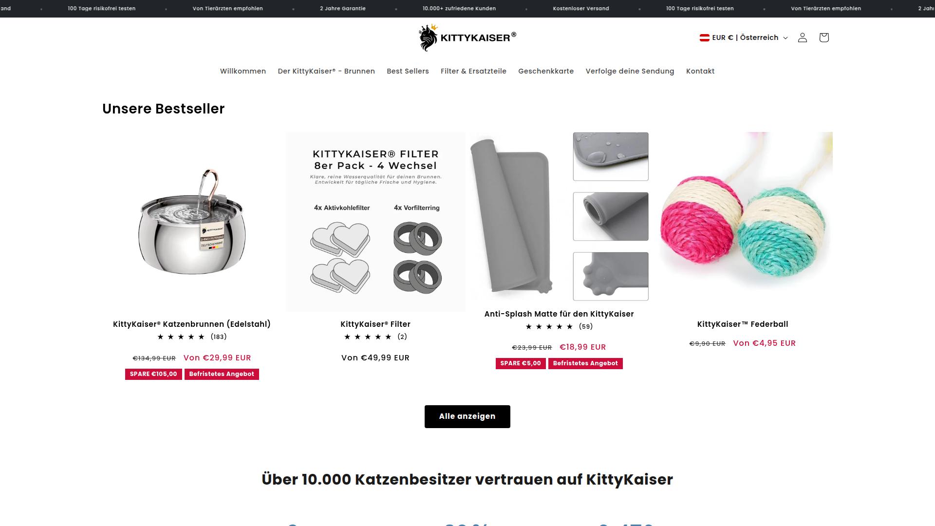 Screenshot kittykaiser.de
