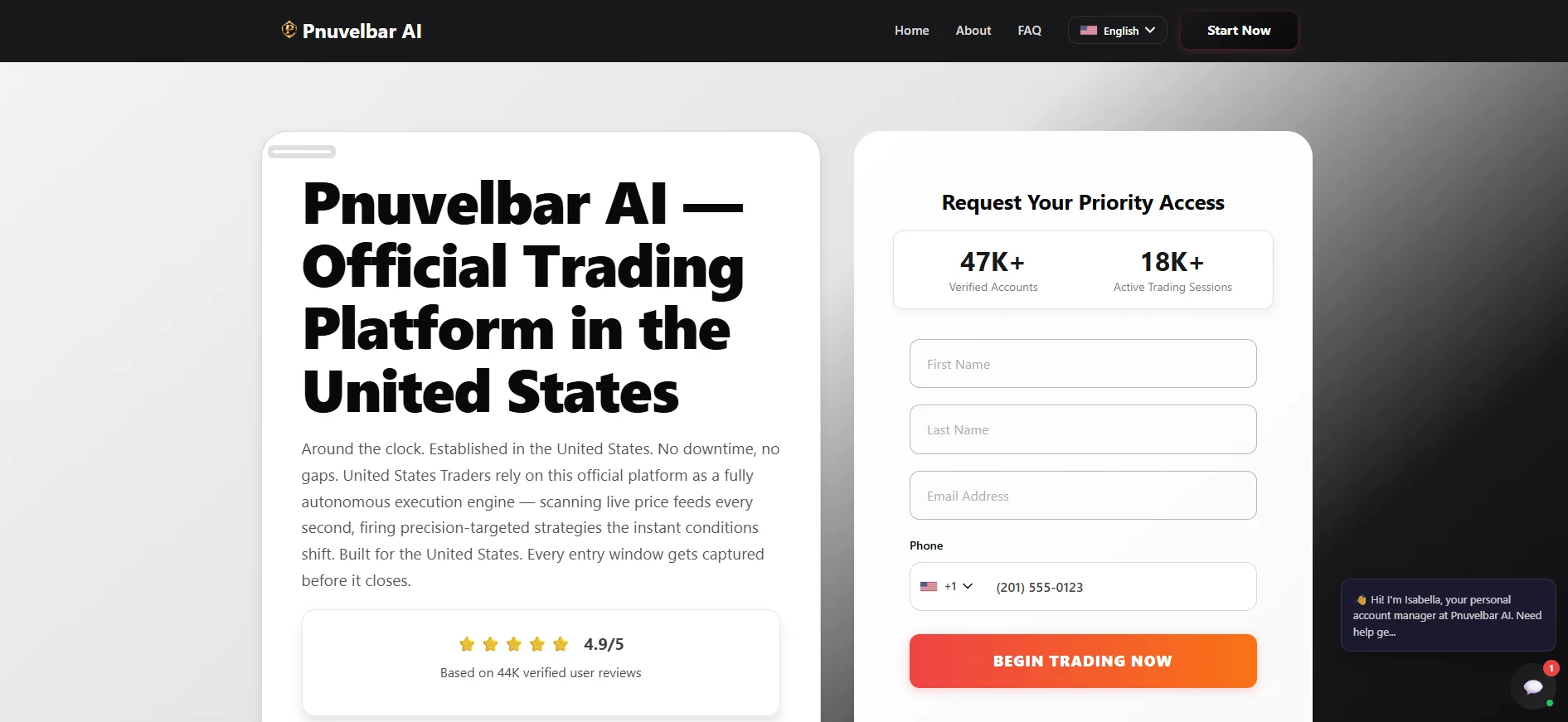 Screenshot pnuvelbar-ai.com