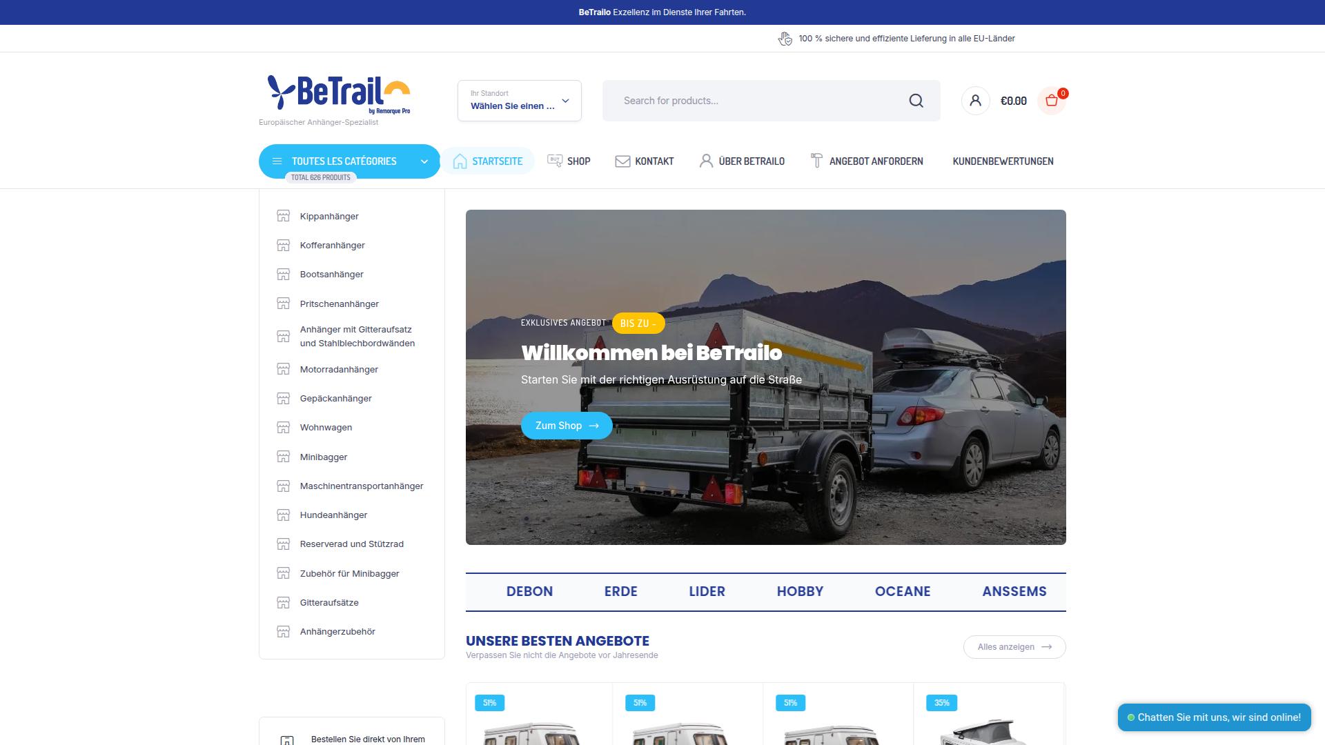 Screenshot betrailo.com