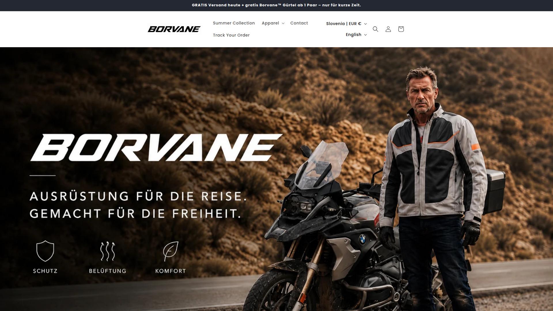 Screenshot borvane.com