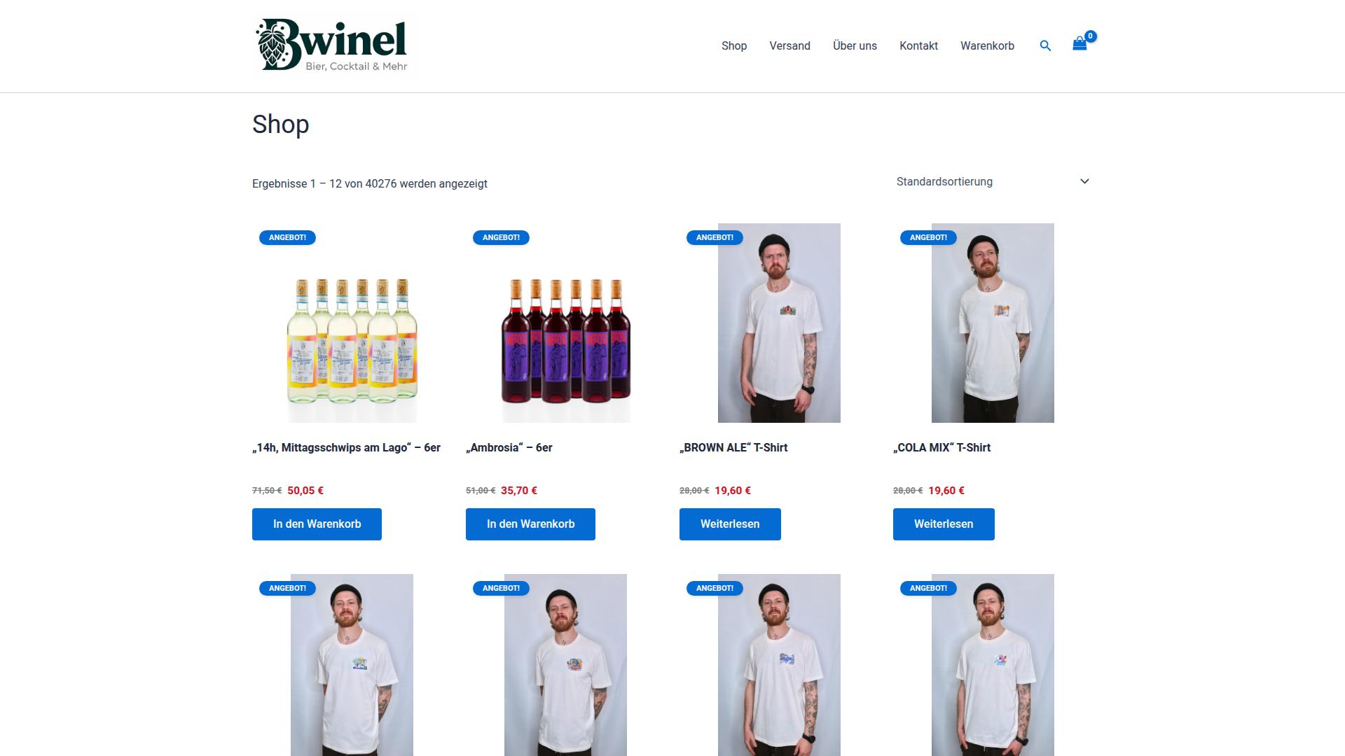 Screenshot bwinel.com