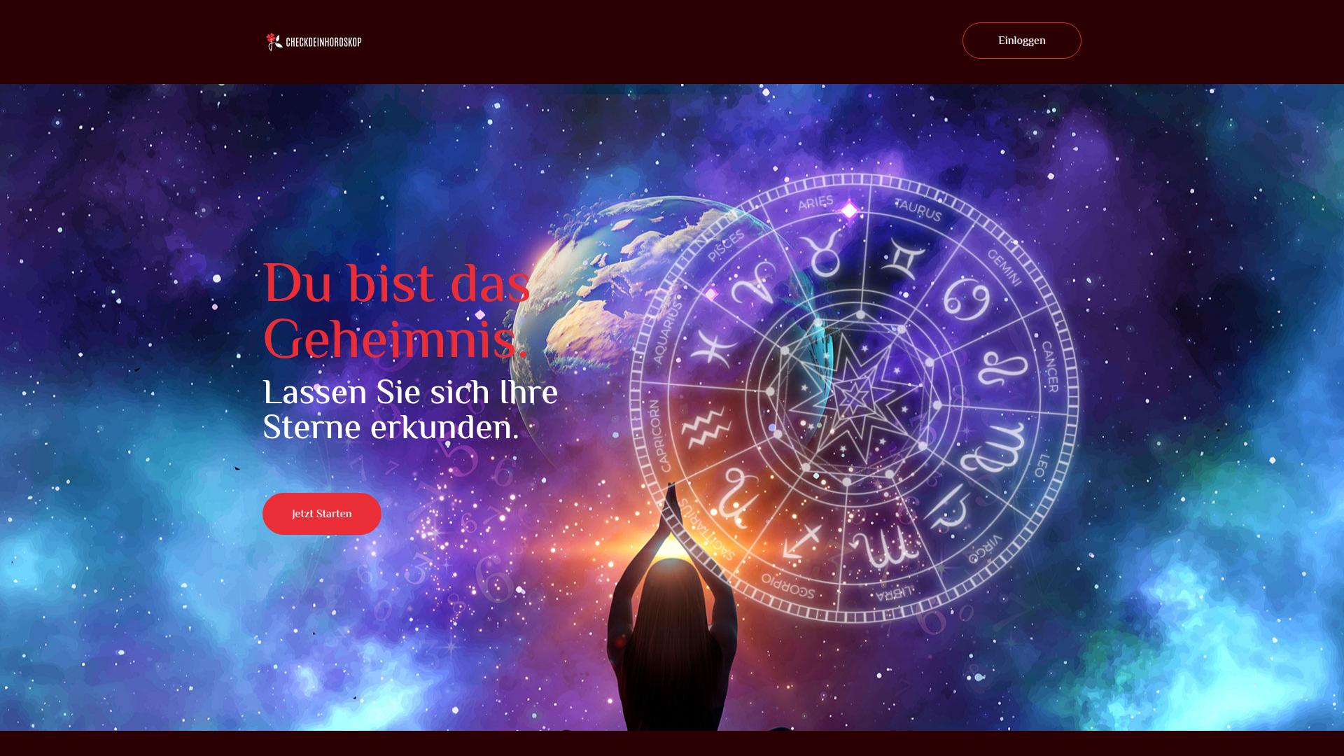 Screenshot checkdeinhoroskop.com
