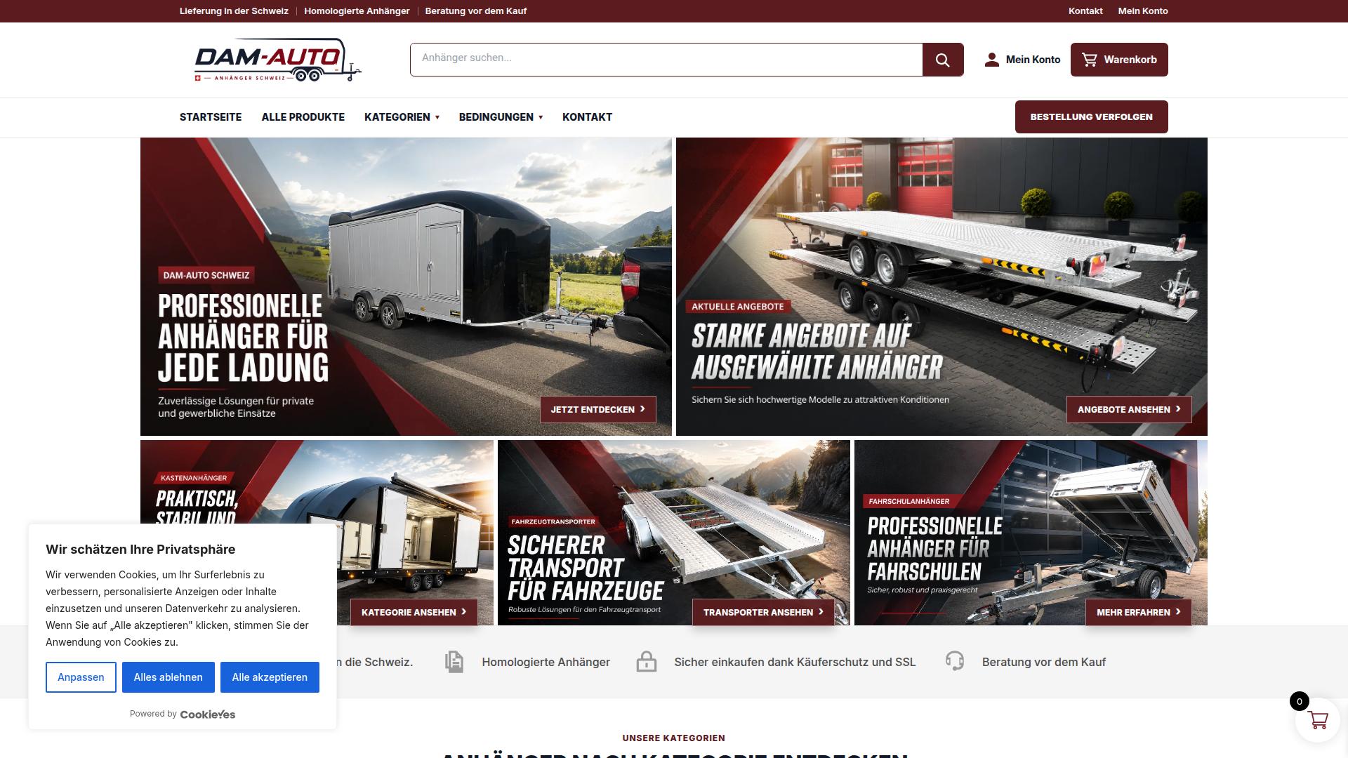 Screenshot dam-autoshop.com