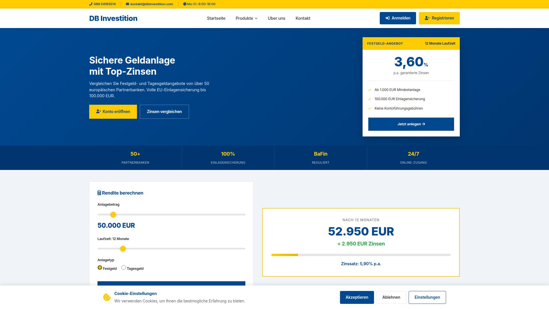 Screenshot dbinvestition.com