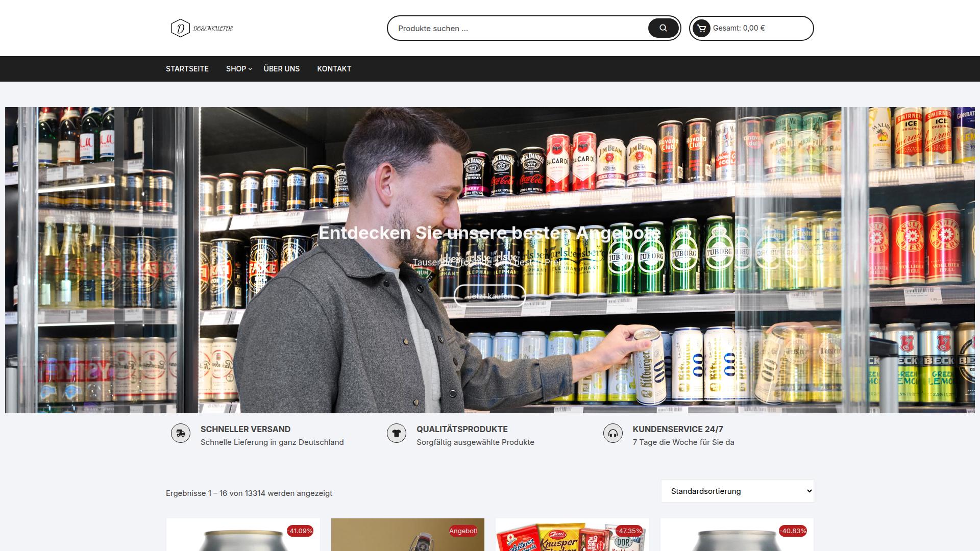 Screenshot dosenkultde.com
