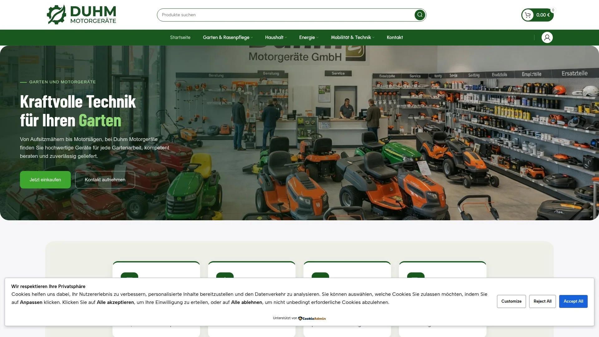 Screenshot duhm-motorgerate.de