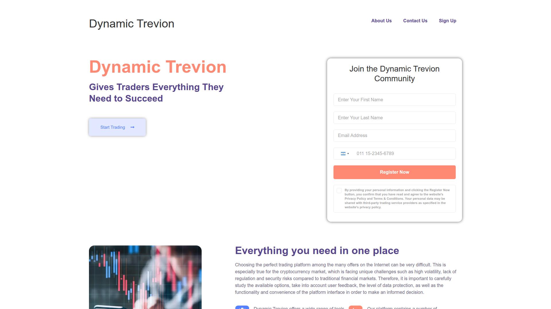 Screenshot dynamictrevion.com