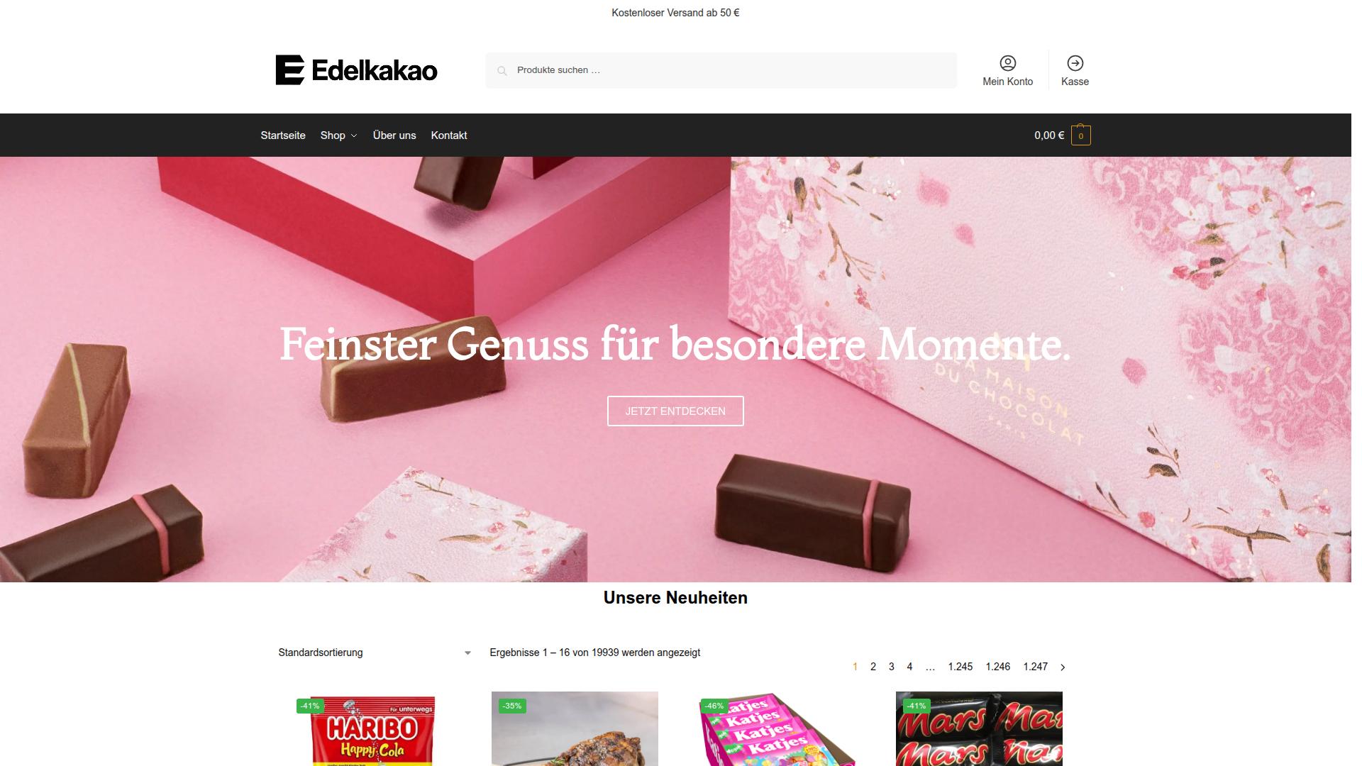Screenshot edelkakao.com