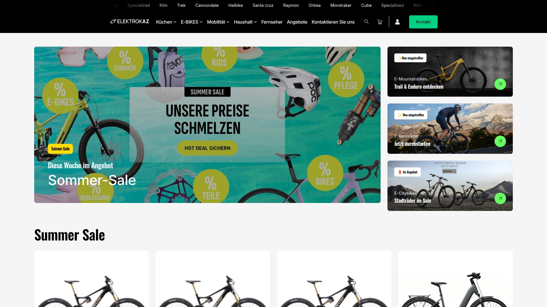 Screenshot elektrokaz.com