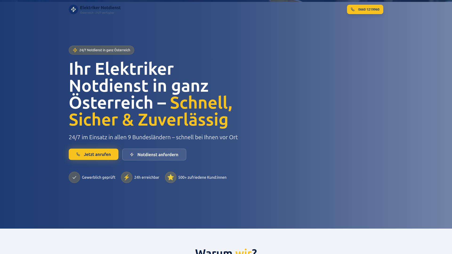 Screenshot elektrosparkvien.com
