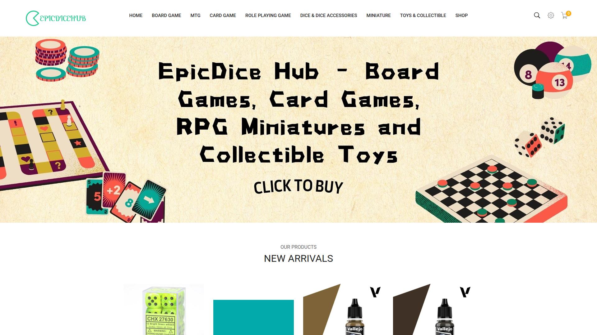 Screenshot epicdicehub.com