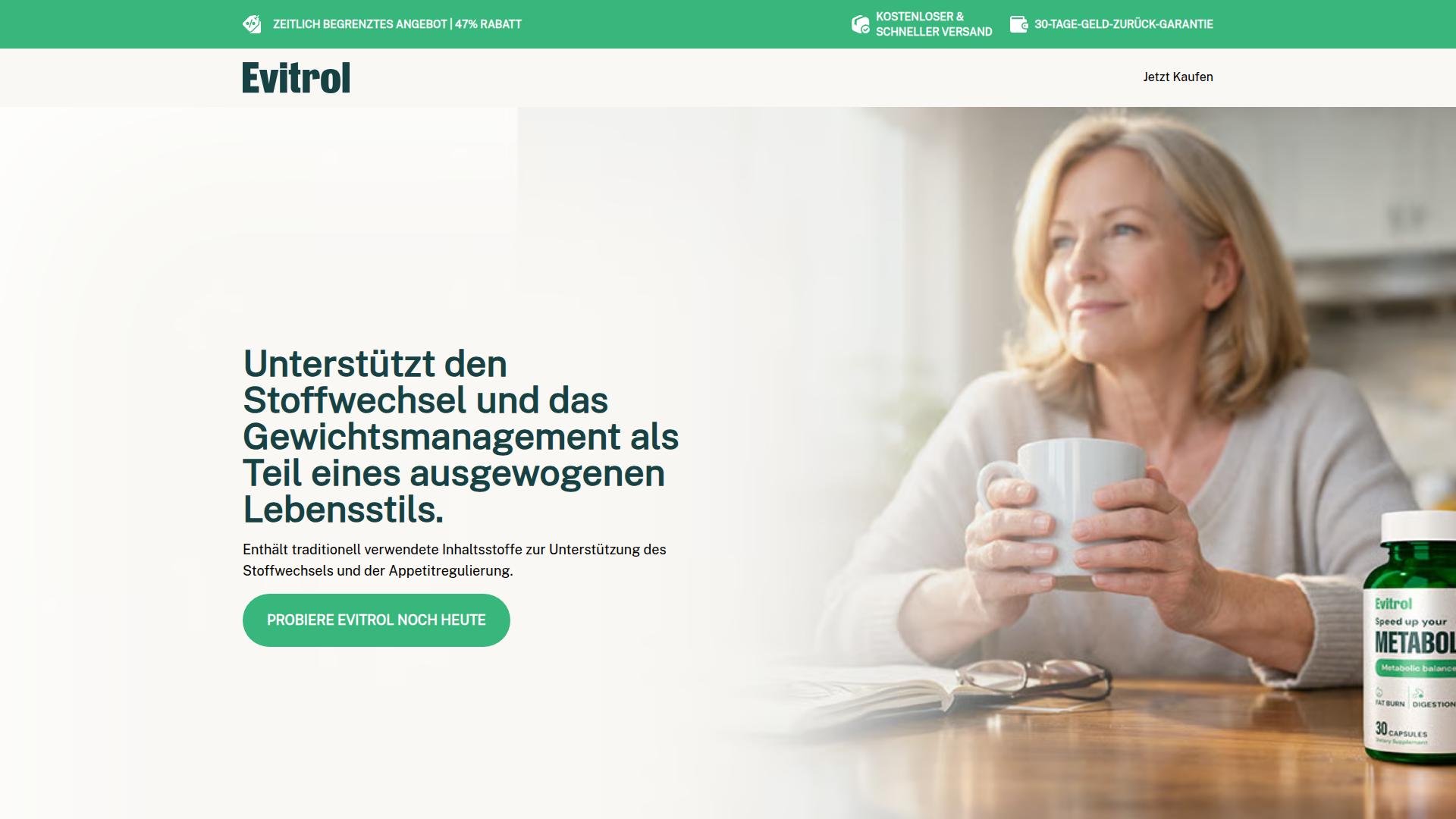 Screenshot evitrol.com