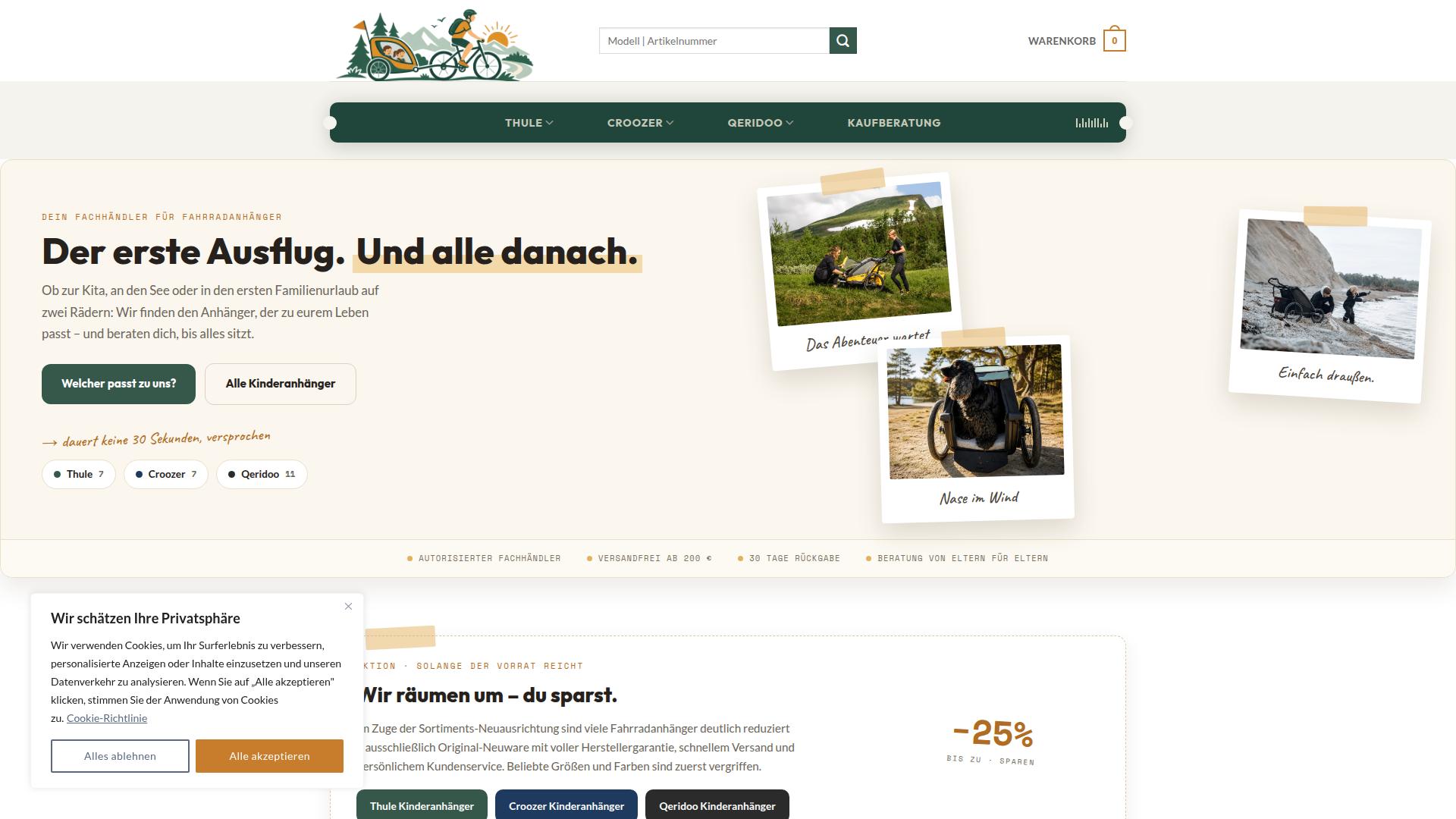 Screenshot familien-auf-tour.de