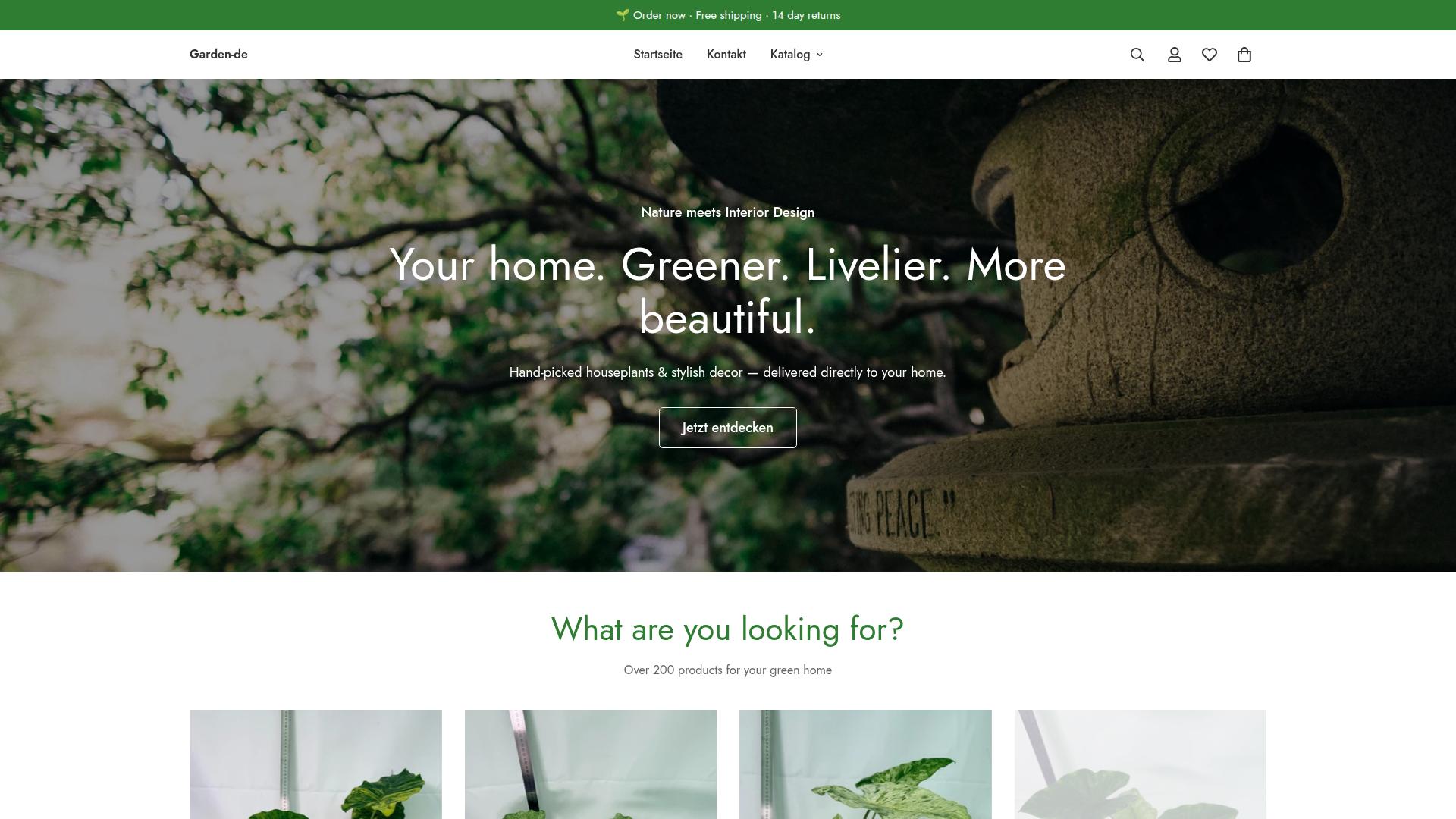 Screenshot garden-de.myshopify.com