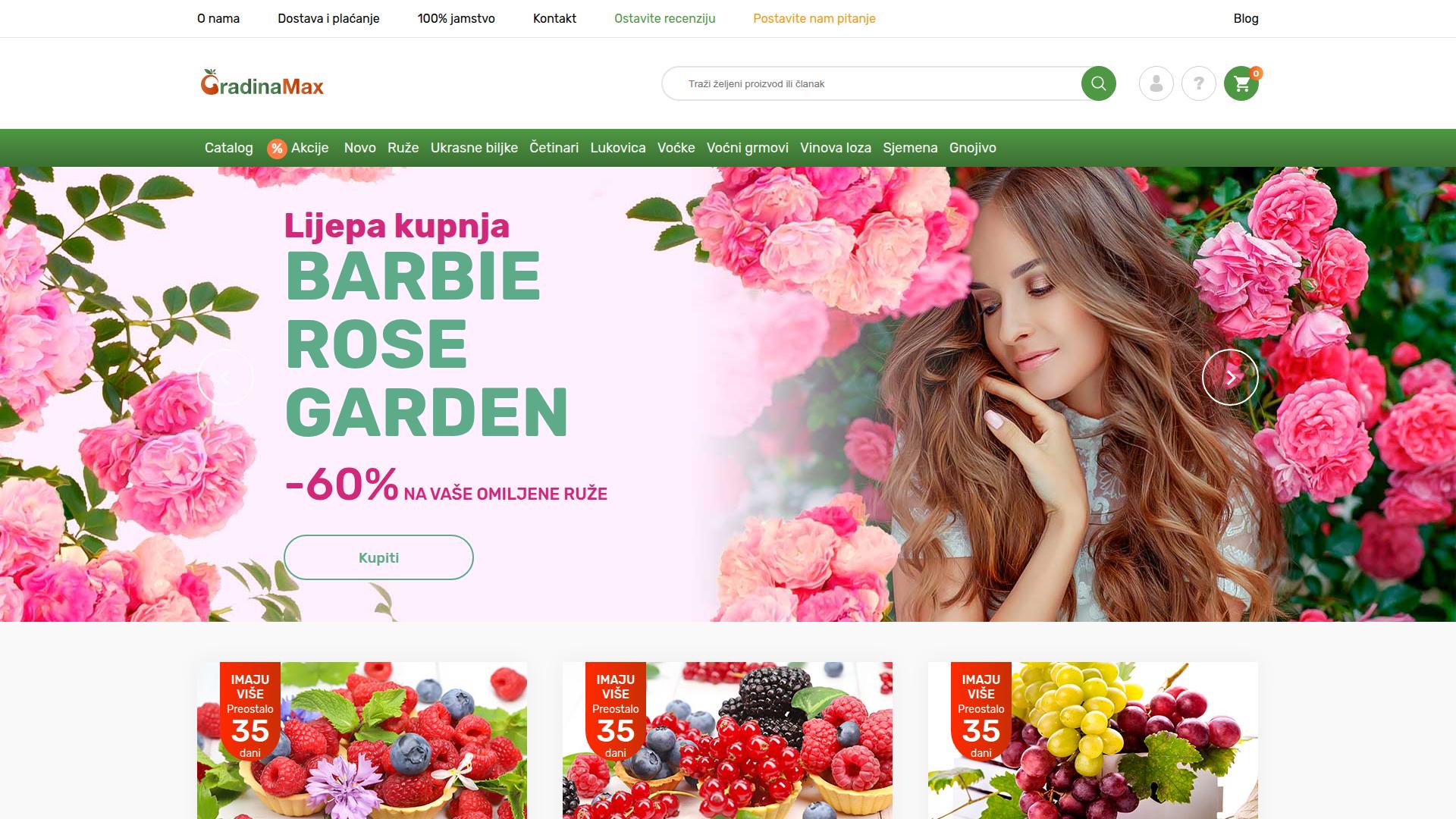 Screenshot gradinamax.hr