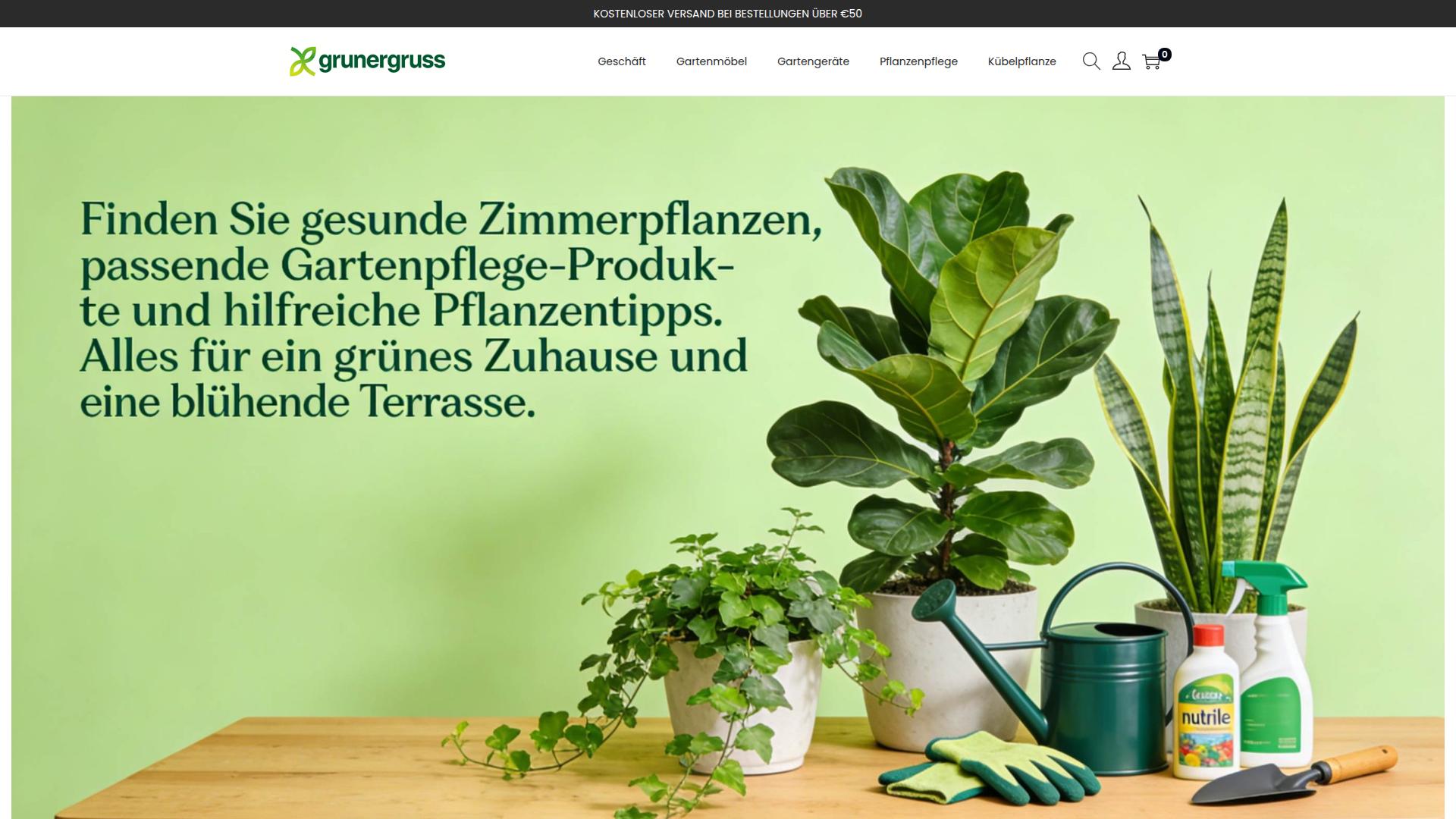 Screenshot grunergruss.com