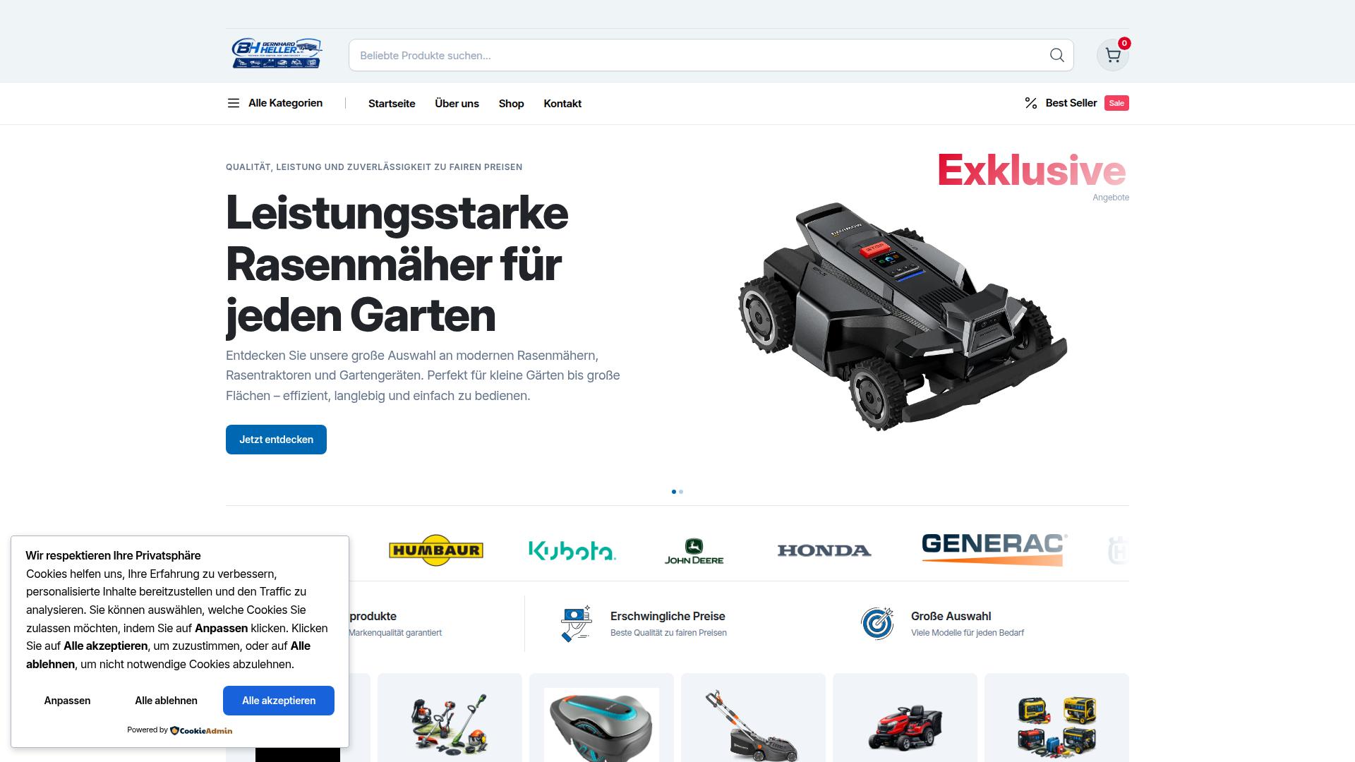 Screenshot heller-rasenmaeher.com