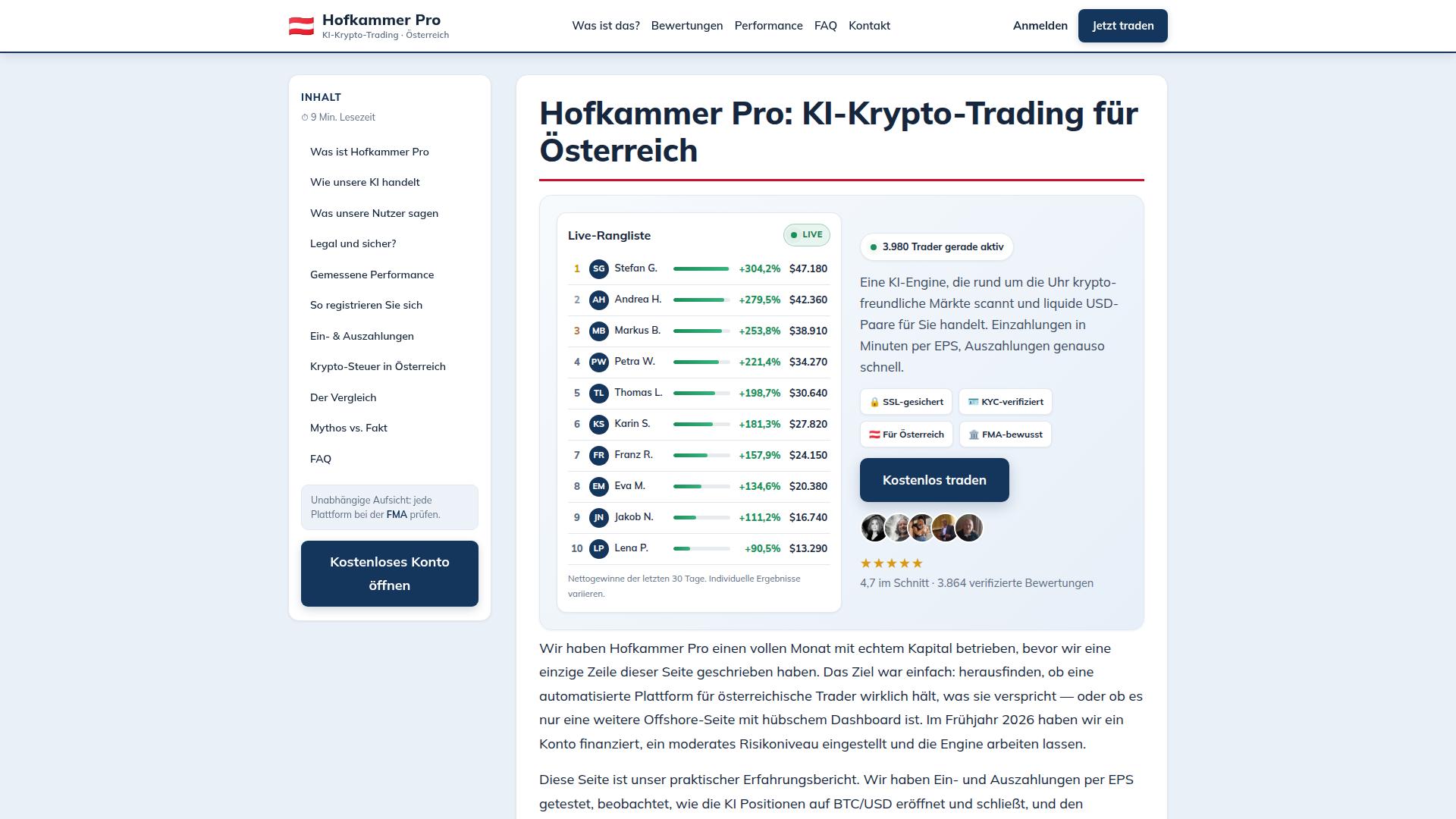 Screenshot hofkammerpro.at