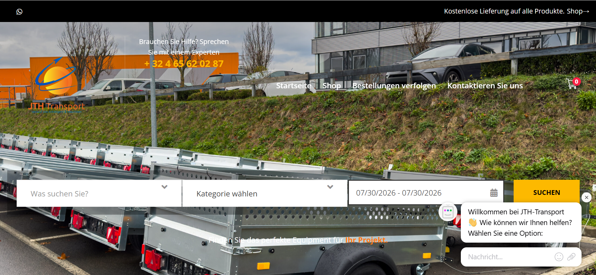 Screenshot jth-transport.be