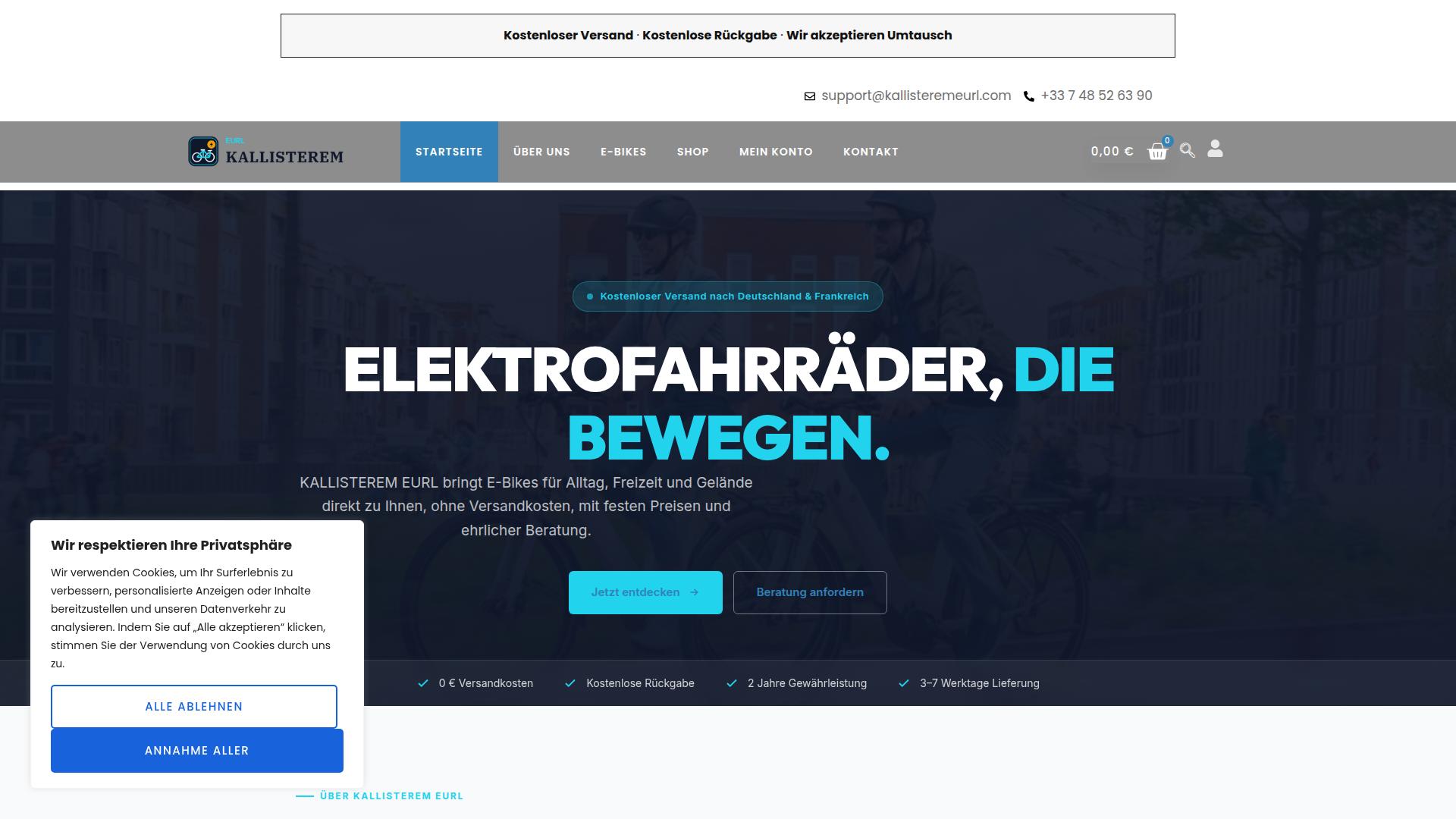 Screenshot kallisteremeurl.com