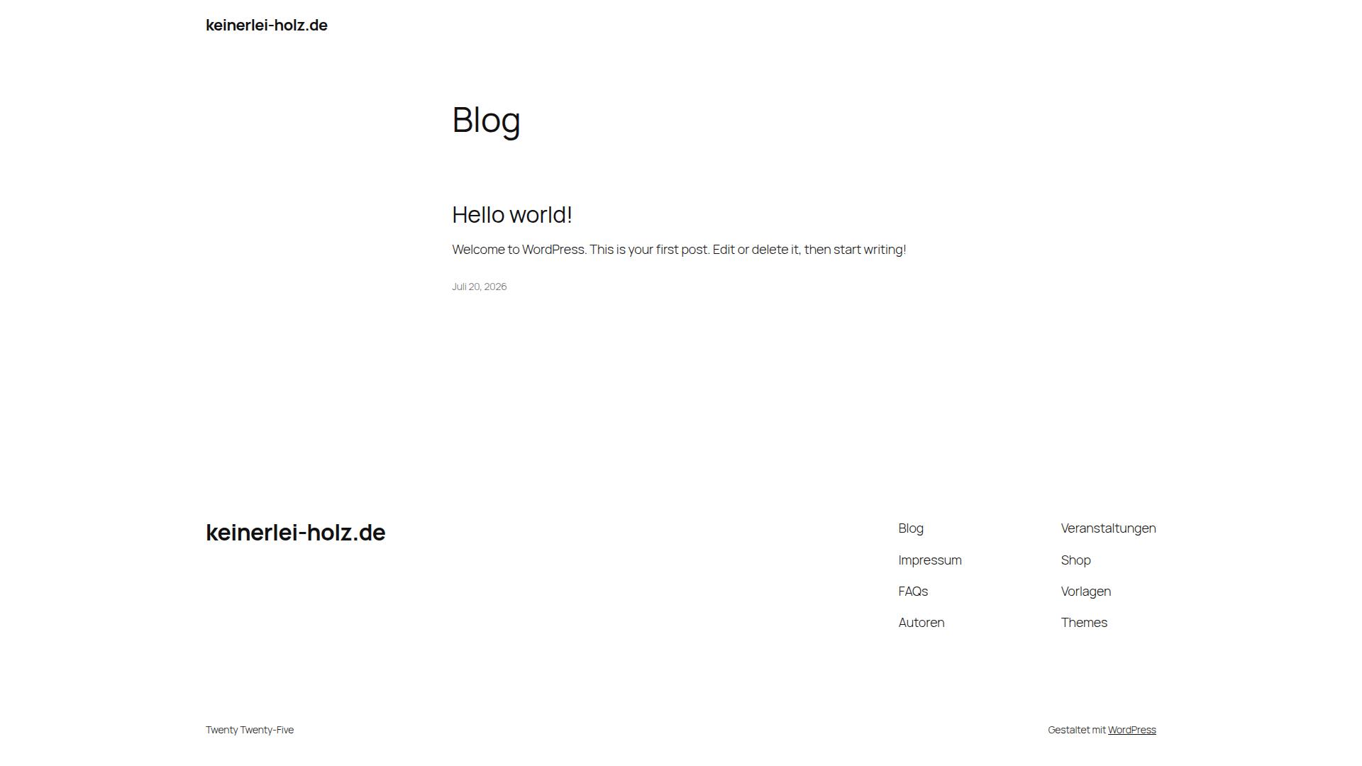 Screenshot keinerlei-holz.de