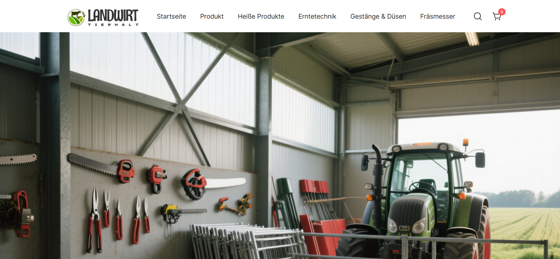 Screenshot landwirttierhalt.com