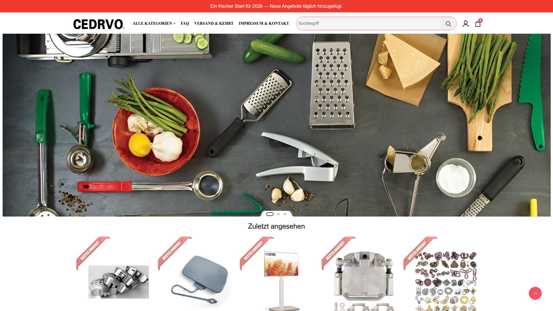 Screenshot market.cedarbourne.com