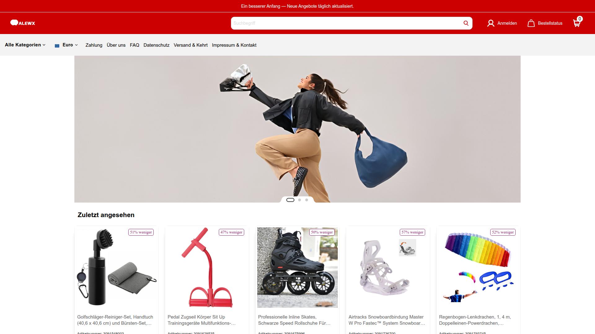 Screenshot market.halewick.com