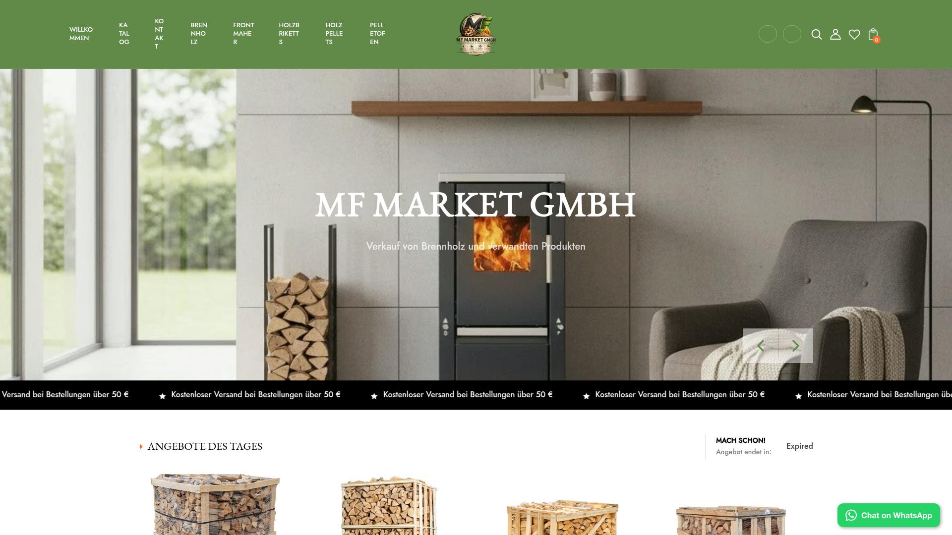 Screenshot mfmarketgmbh.de