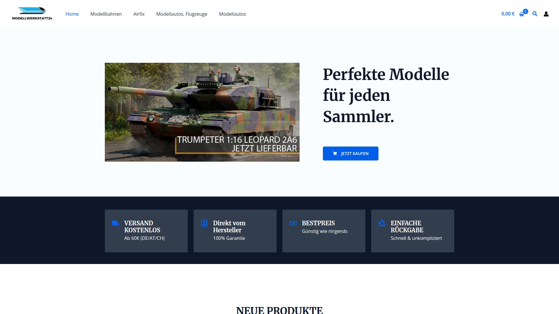 Screenshot modellwerkstatt24.com