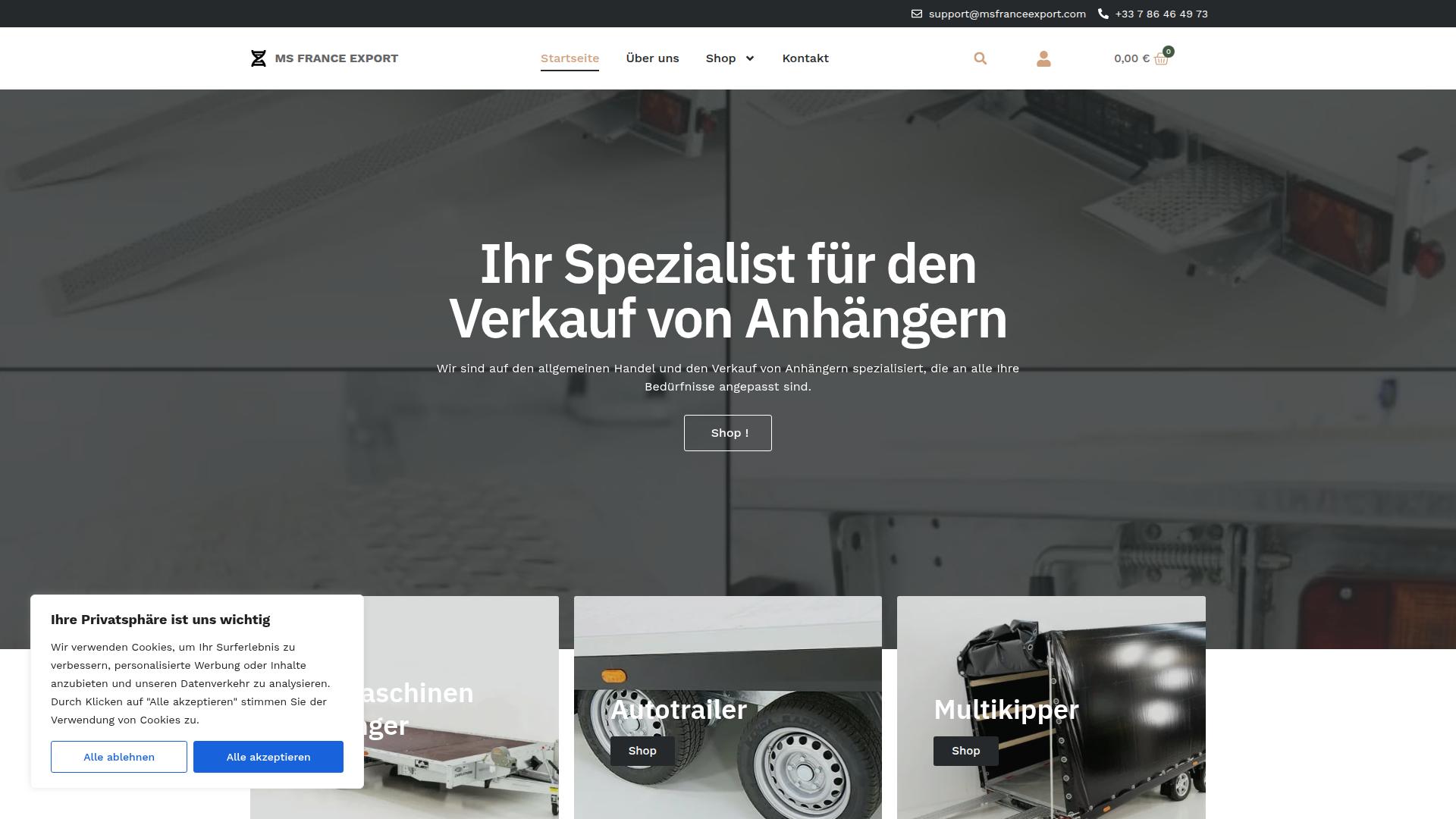 Screenshot msfranceexport.com