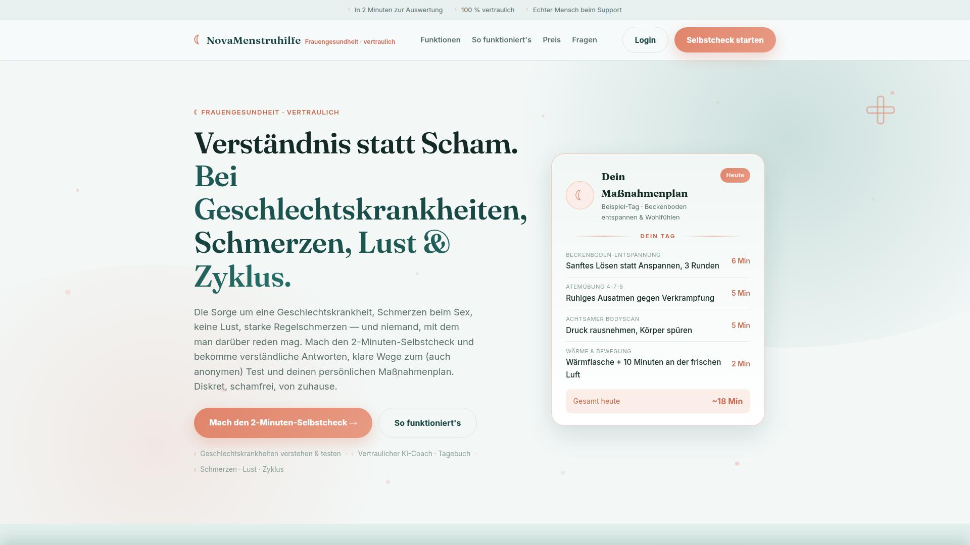 Screenshot novamenstruhilfe.de