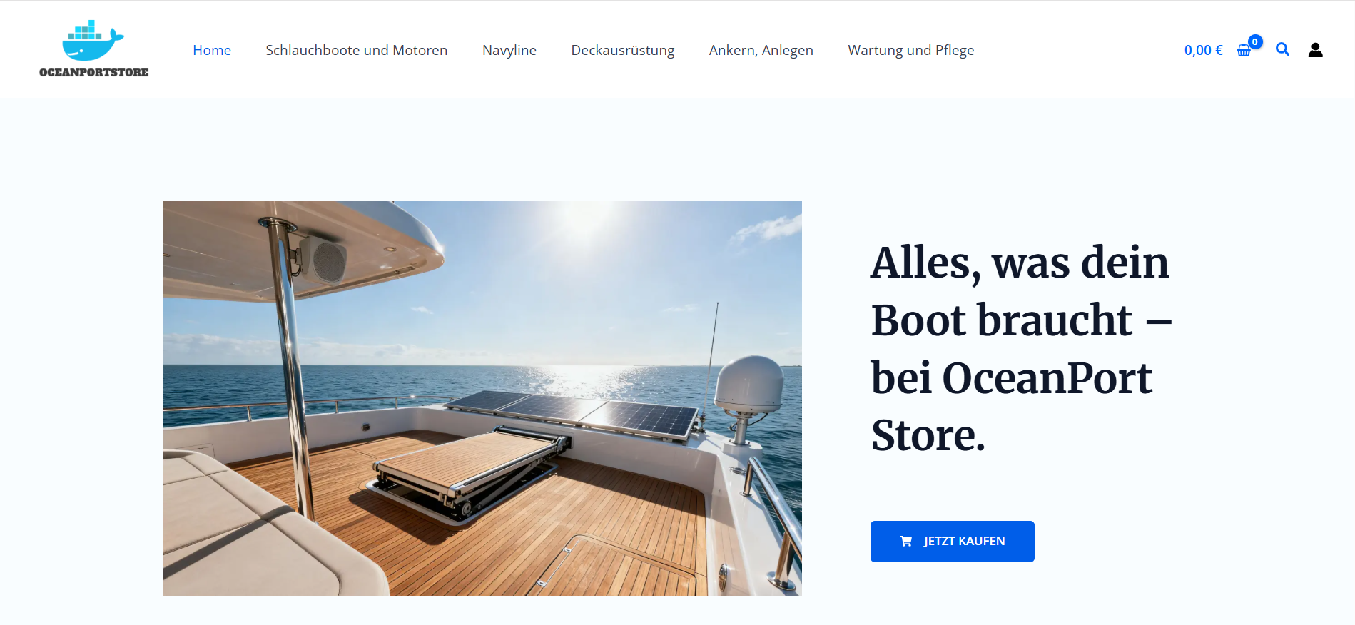 Screenshot oceanportstore.com