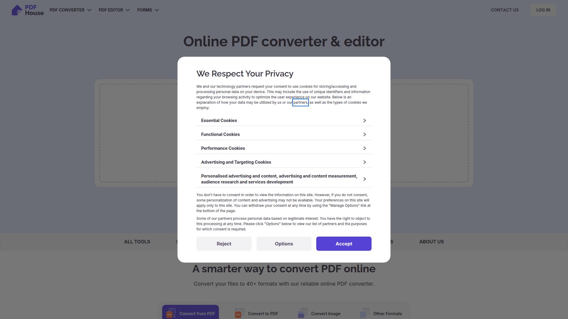 Screenshot pdfhouse.com