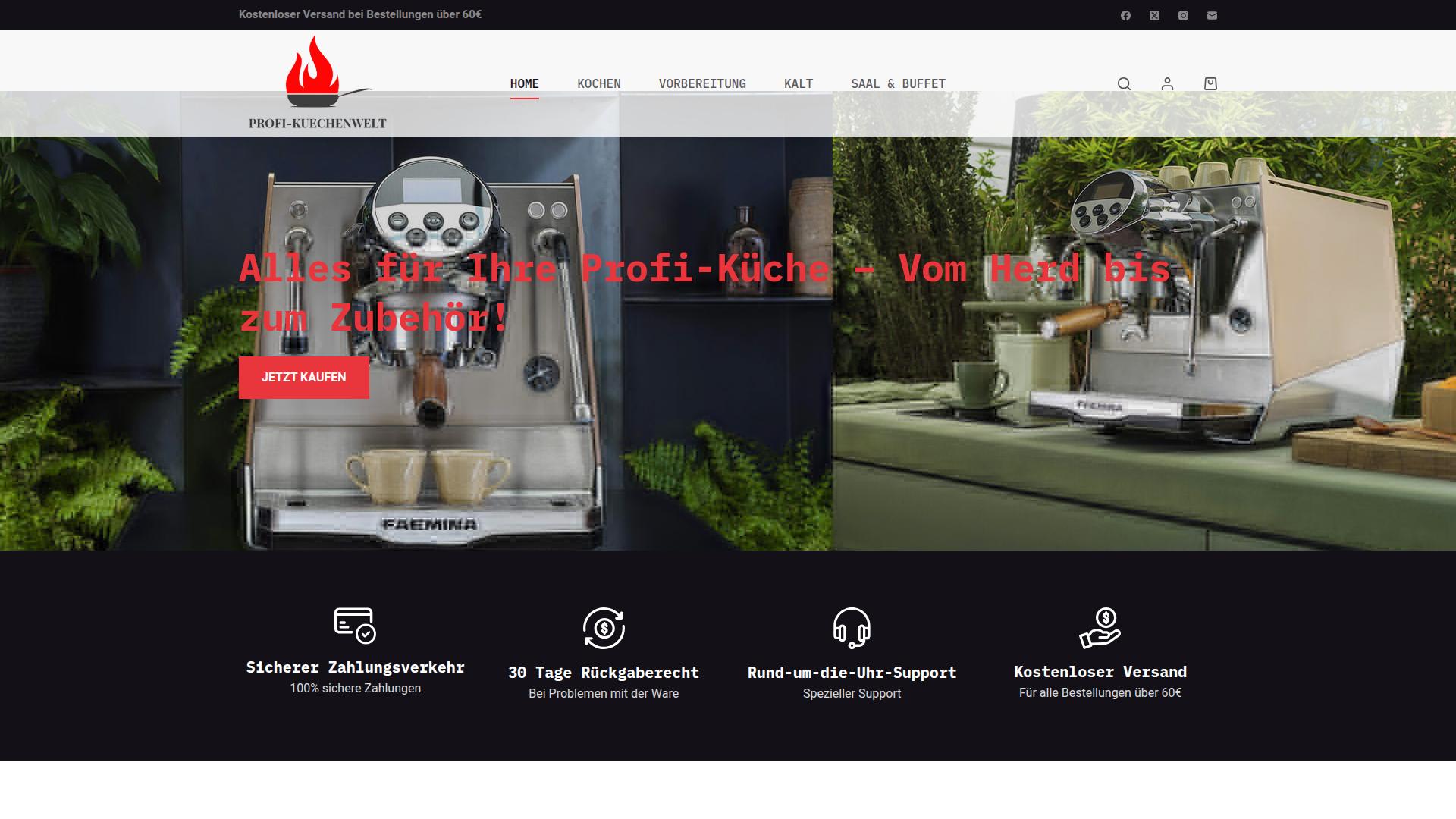 Screenshot profi-kuechenwelt.com