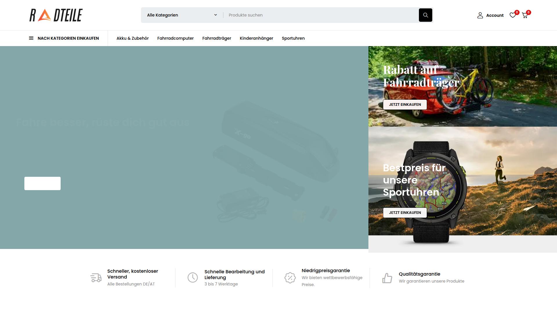 Screenshot rad-teile.com