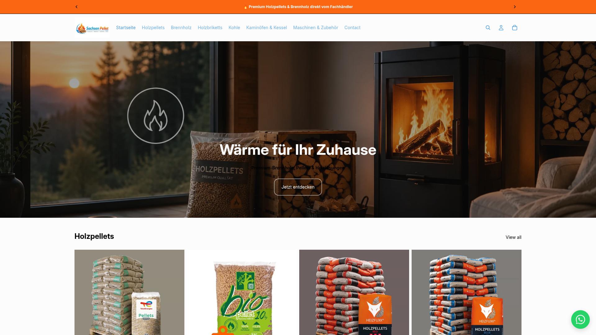 Screenshot sachsenpelletgmbh.de