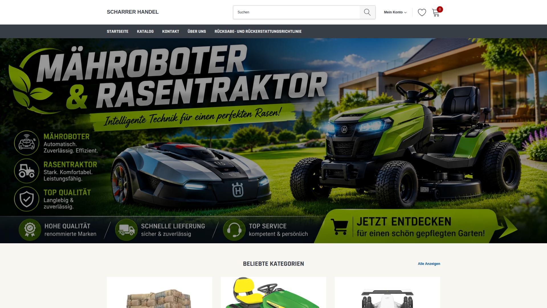Screenshot scharrer-handel.com