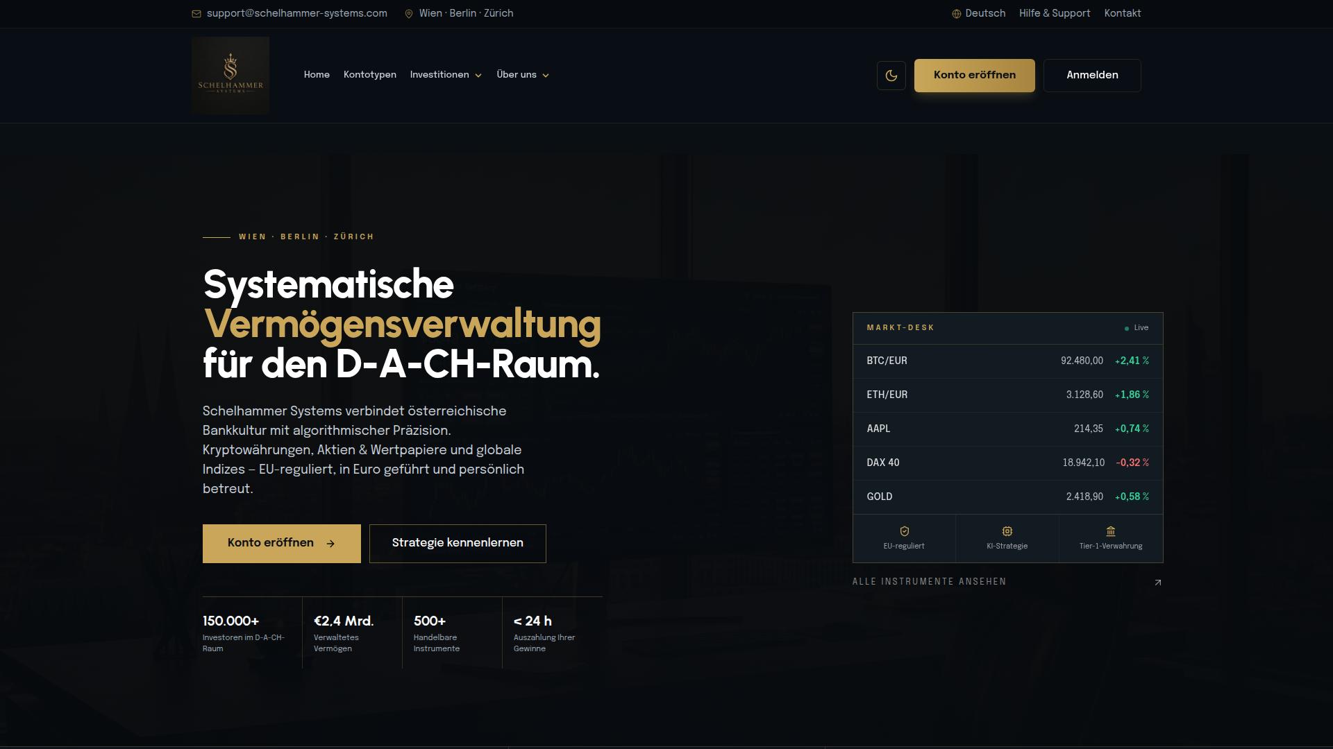 Screenshot schelhammer-systems.com