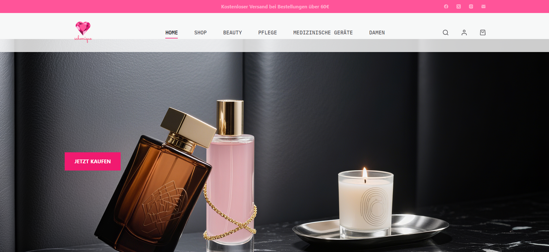 Screenshot schonique.com