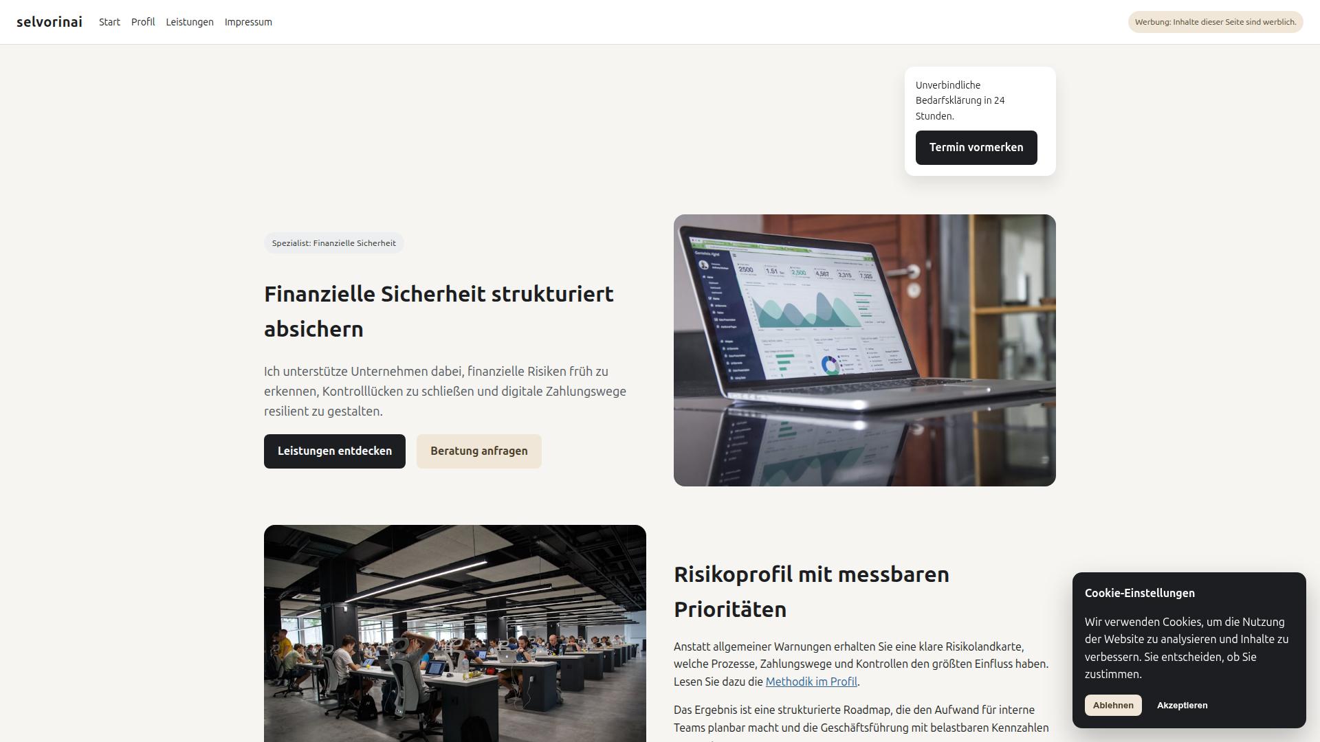 Screenshot selvorinai.net